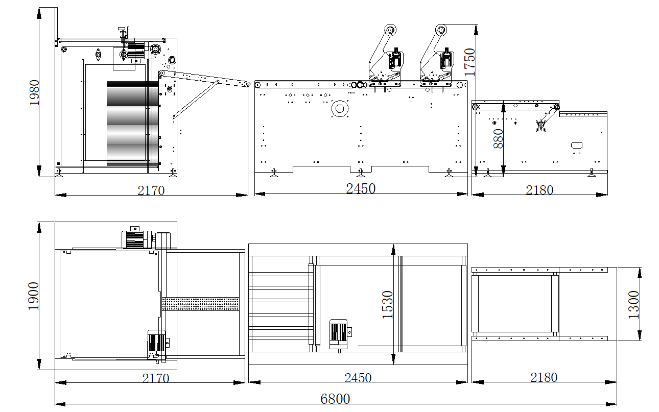 AUTOMATIC THIN PAPER DOUBLE SIDE TAPE APPLICATOR CS-850F