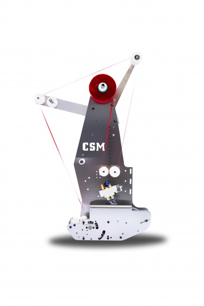Tearing tape applicator head