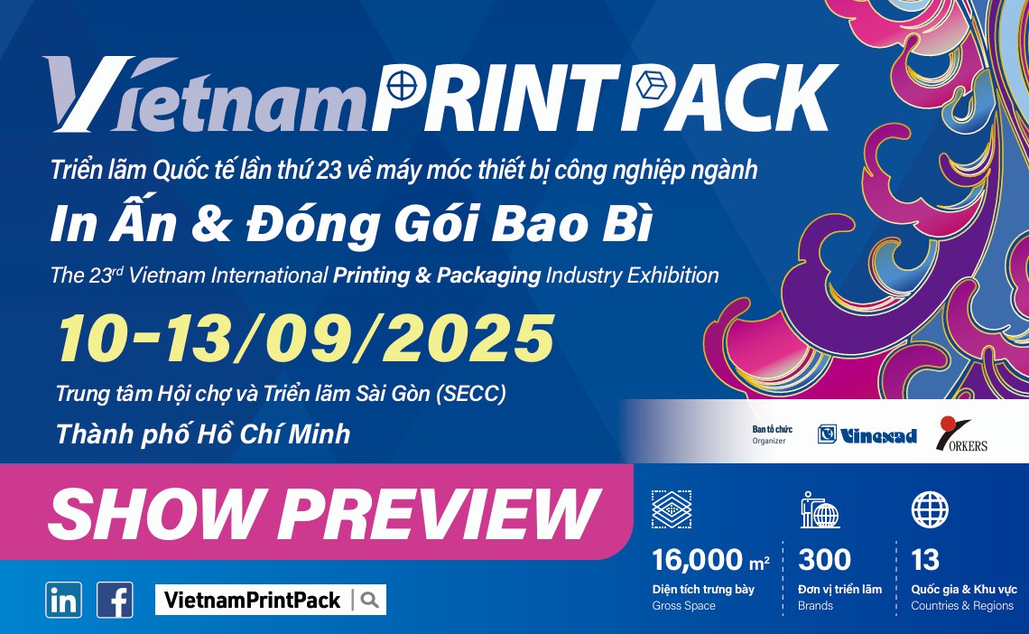 La 23 ª feria internacional de la industria de impresión y embalaje de Vietnam
